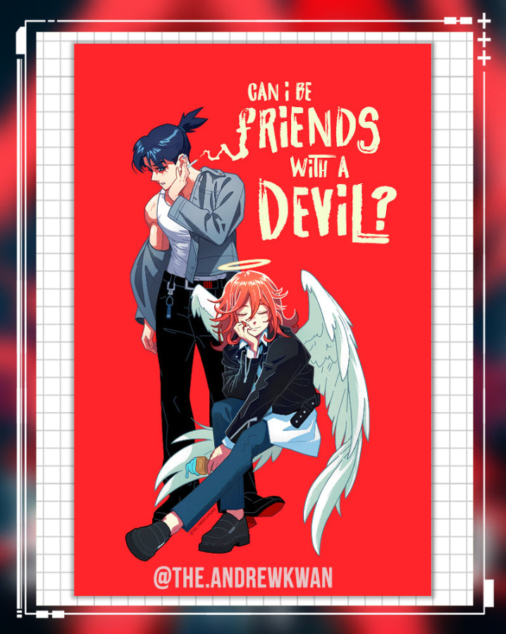 Chainsaw Friends with a Devil Print