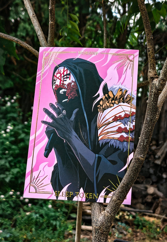 Sleep Token Gold Foil Print