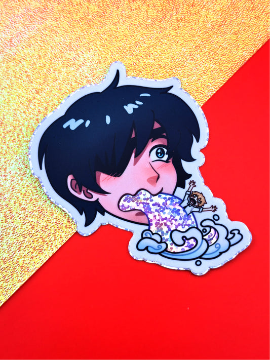 Chainsaw It's Barf Sticker