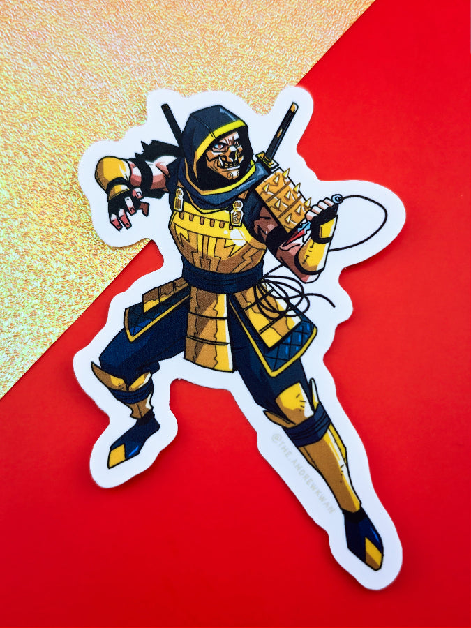 MK Hell Ninja Sticker