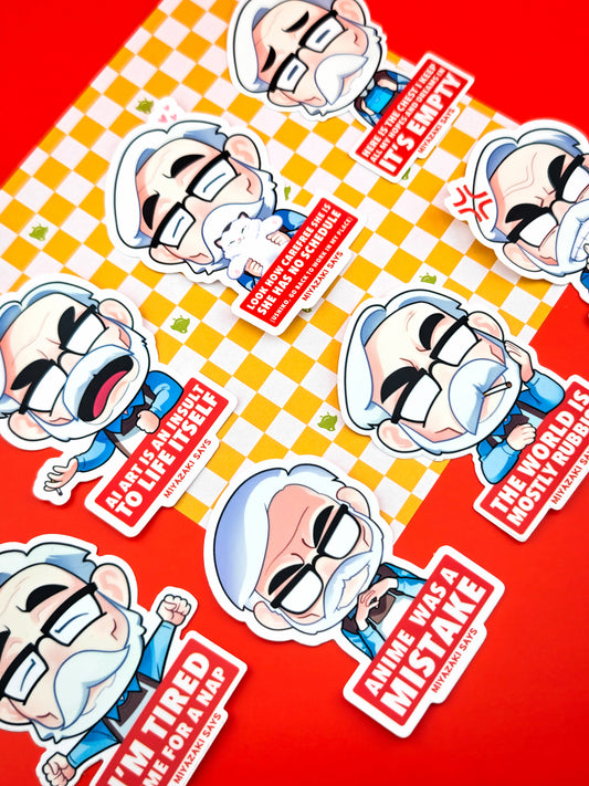 Miyazaki Says Stickers