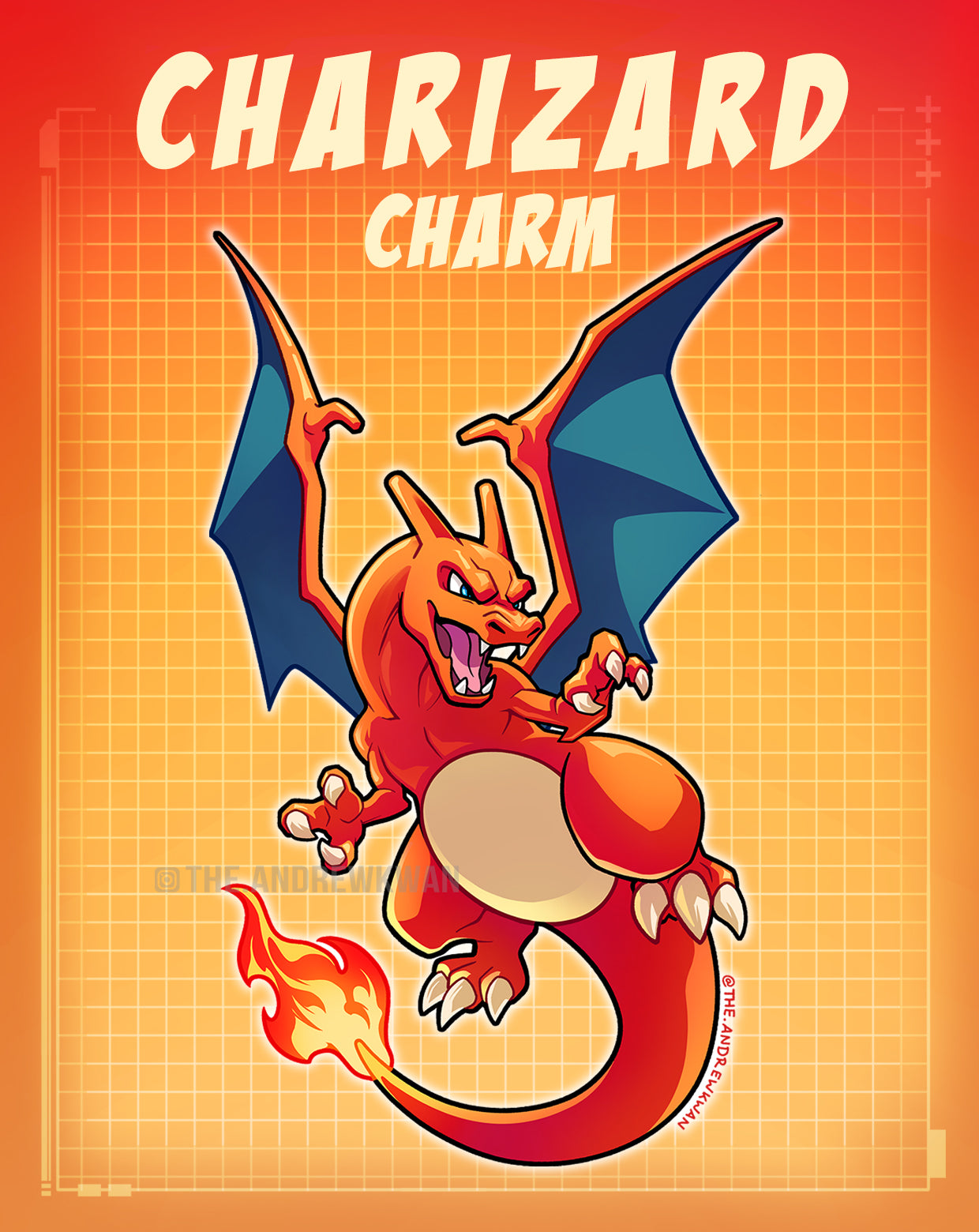 Pocket Monster #0006 Charm (Pre-Order)