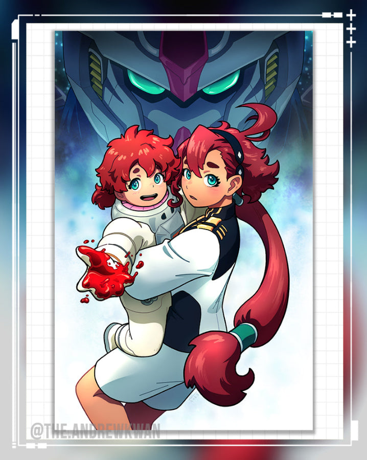 Mobile Suit Mercury Print