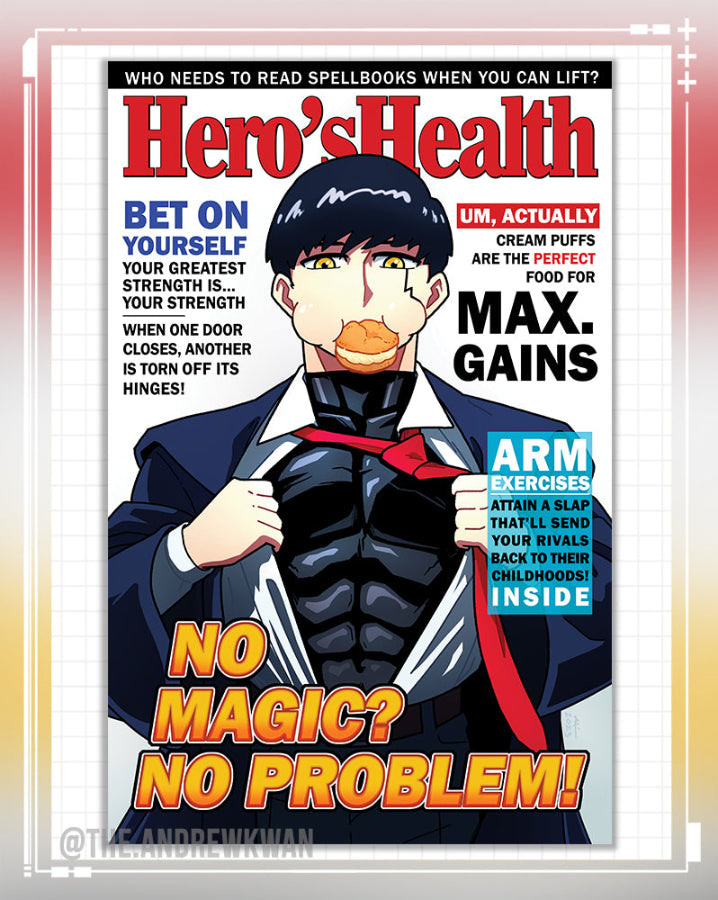 Hero's Health No Magic No Problem Print