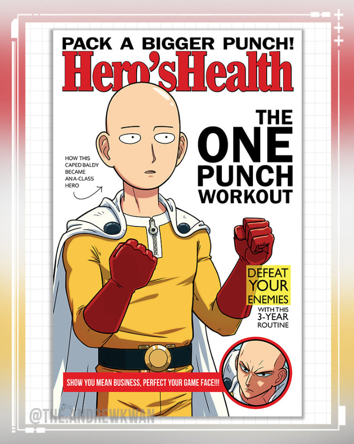 Hero's Health One Punch Workout Print