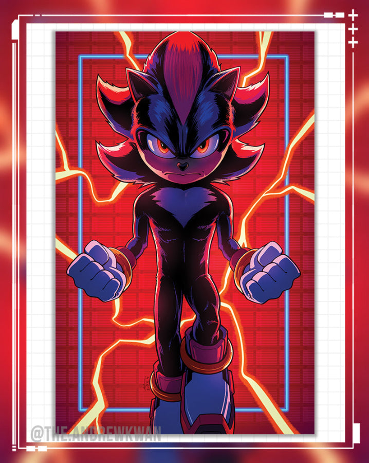 Keanu is Shadow the Hedgehog Print
