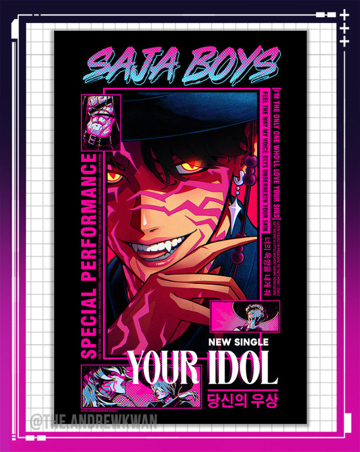Saja Boys Your Idol - Kpop Demon Hunters Print