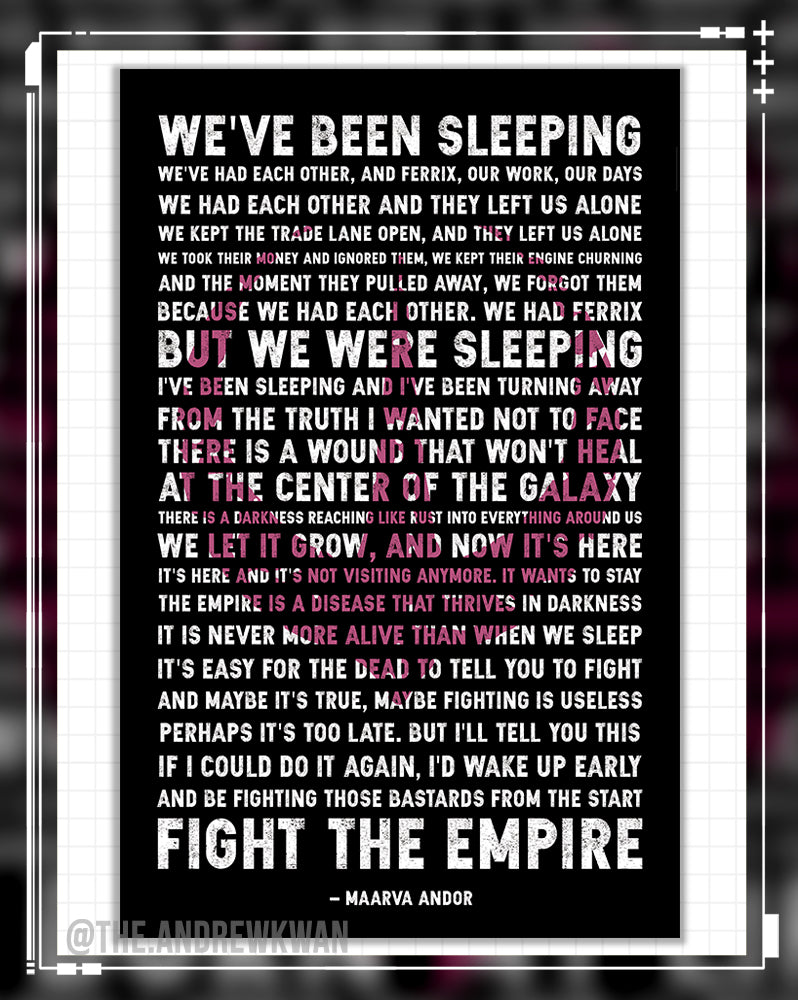 Marrva’s Speech Andor Star Wars Print