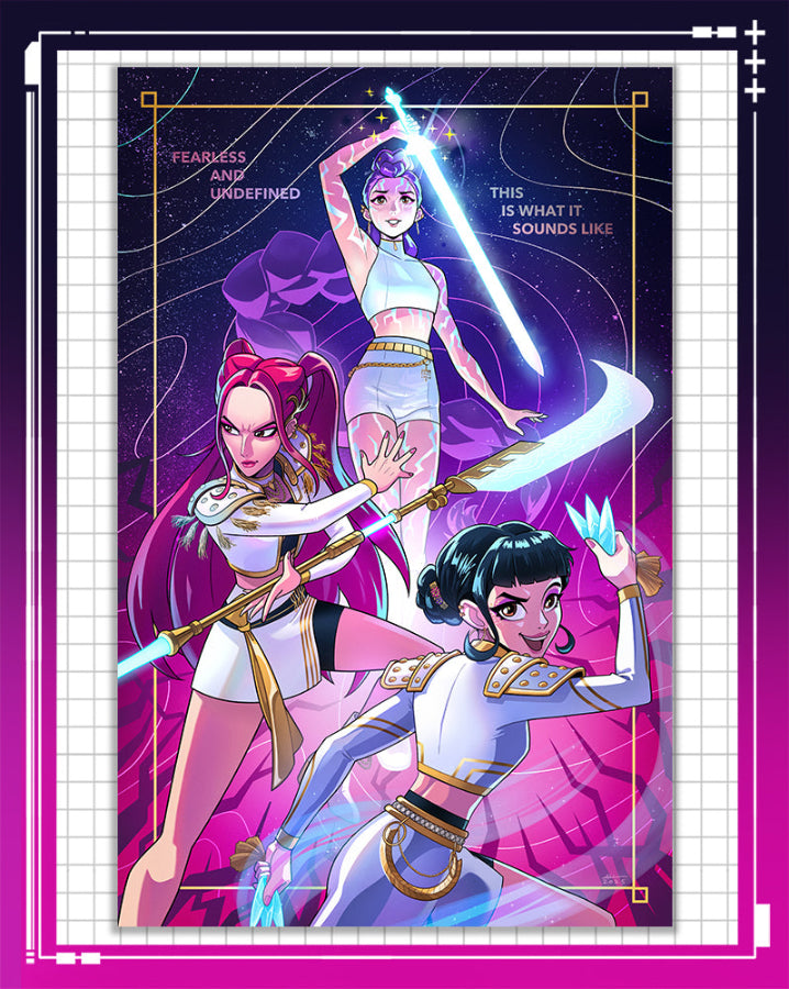 What It Sounds Like - Kpop Demon Hunters Print