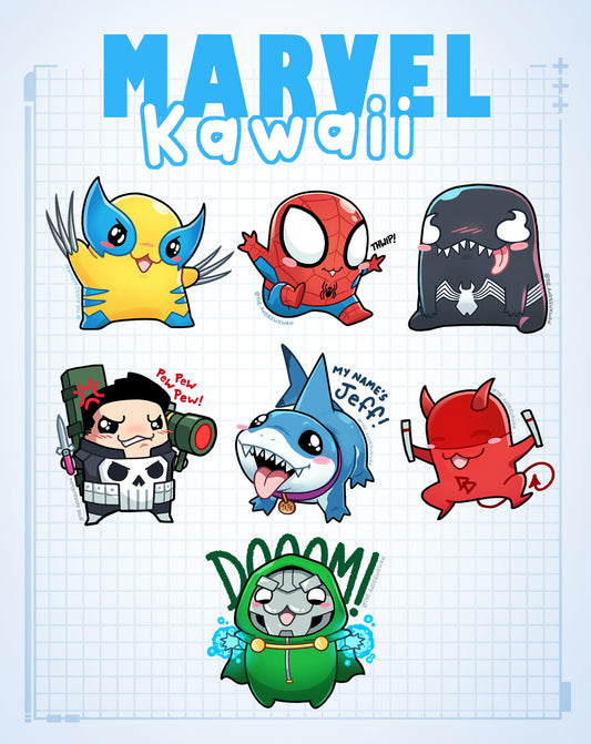 Marvel Kawaii STICKERS