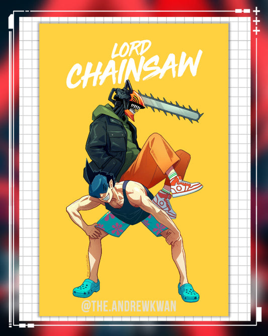 Chainsaw Lord Print