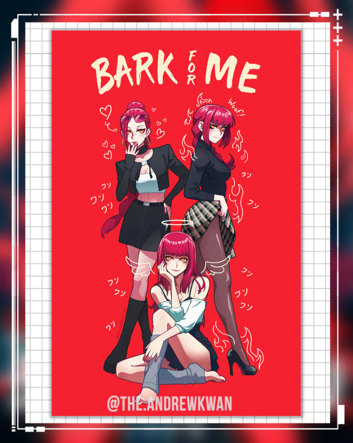 Chainsaw Bark for Me Print