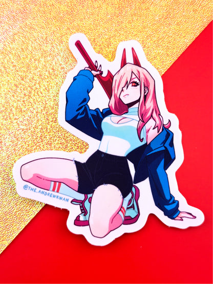 Chainsaw Power Sticker