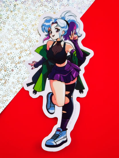 Retro Anime Original Character Stickers