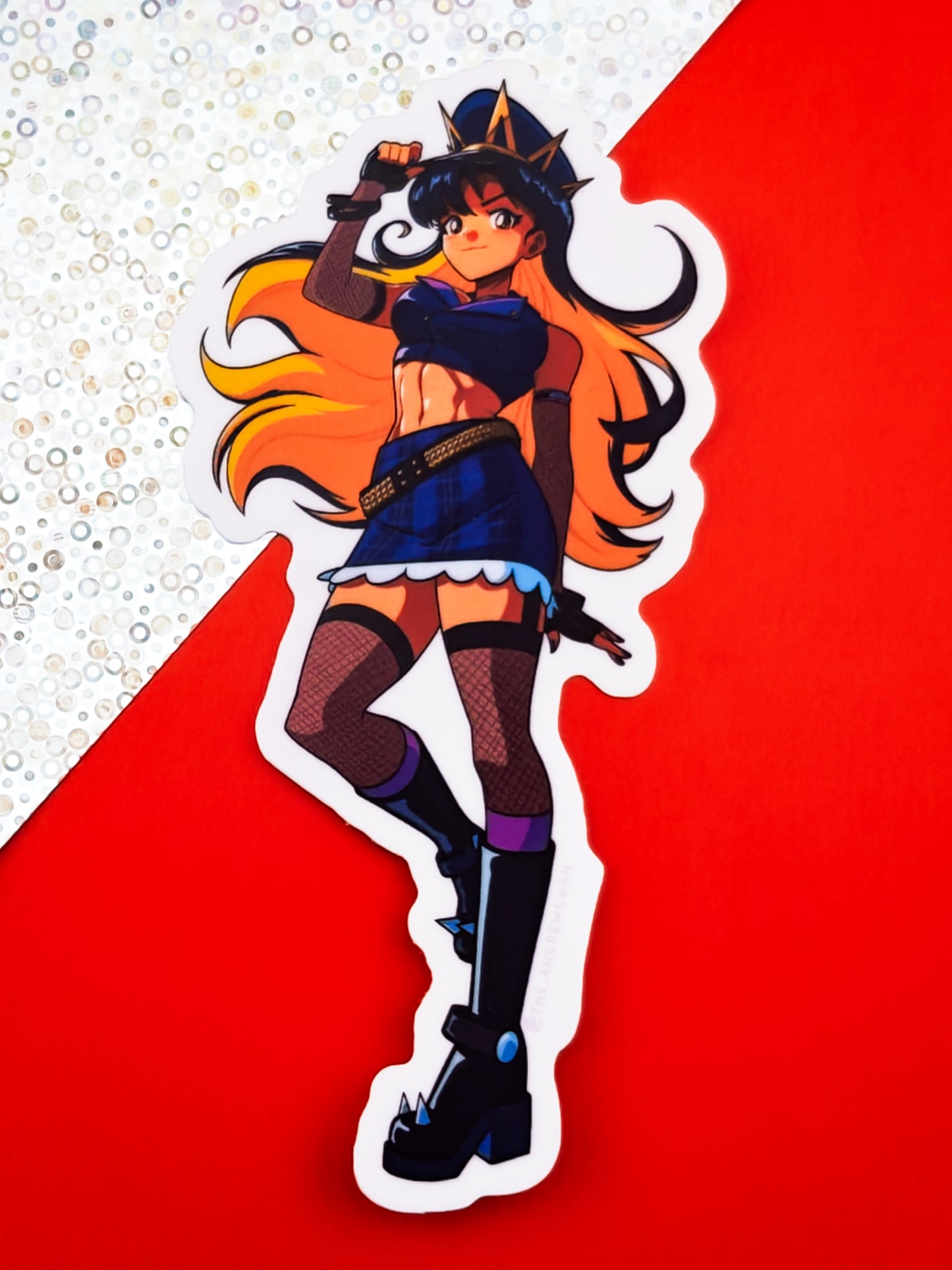 Retro Anime Original Character Stickers