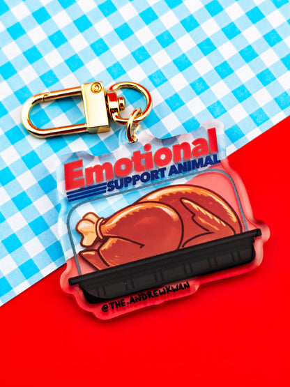 Emotional Support Roast Chicken Charm