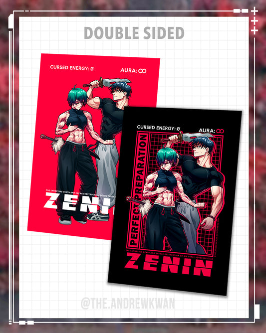 JJK Maki x Toji Double-Sided Print