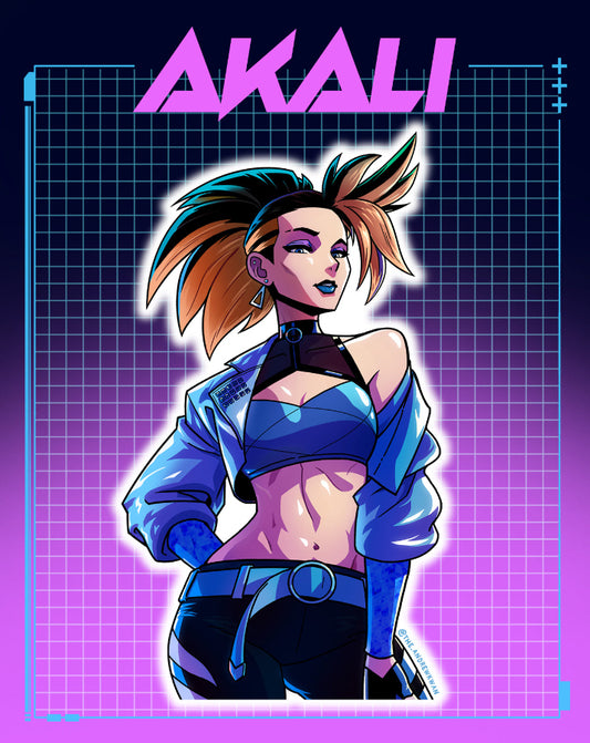 Akali KDA LoL Sticker
