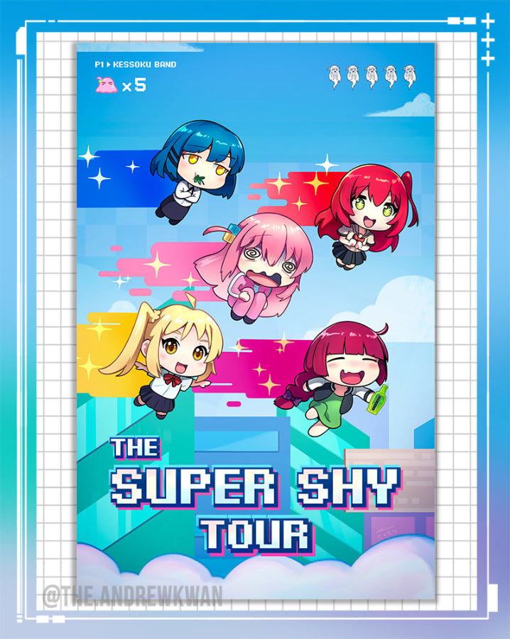 Bocchi Super Shy Tour Print