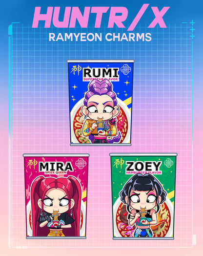 HUNTR/X Ramyeon Kpop Demon Hunters Charms