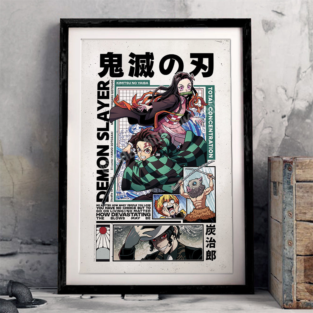 その他 Demon Slayer newspaper promo 16 designs Demon Slayer Print – K-BoxArts