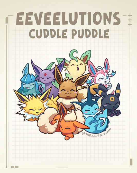 Eeveelutions Cuddle Puddle Sticker