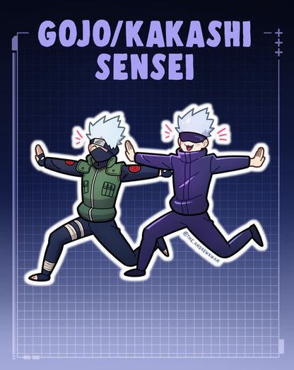 Gojo/Kakashi Sensei Sticker