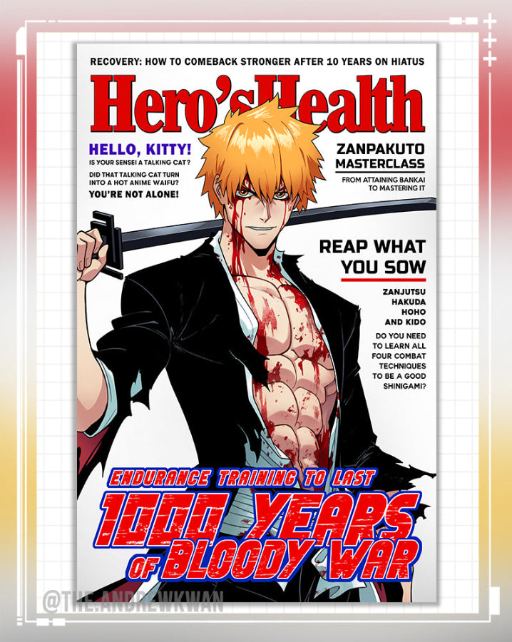Hero's Health 1000 Years of Bloody War Print