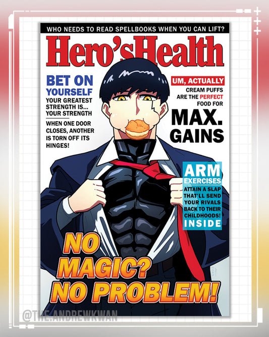 Hero's Health No Magic No Problem Print
