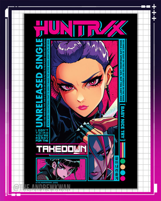 HUNTR/X Takedown - Kpop Demon Hunters Print
