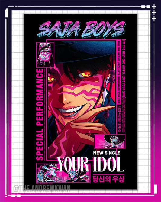 Saja Boys Your Idol - Kpop Demon Hunters Print