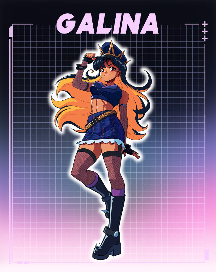 Retro Anime Original Character Stickers