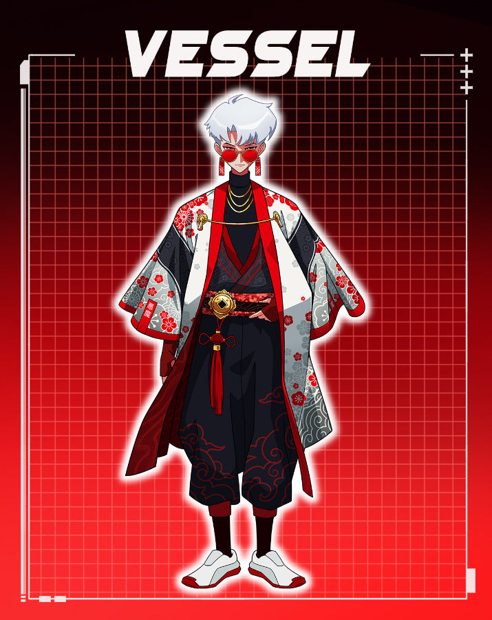 Retro Anime Original Character Stickers