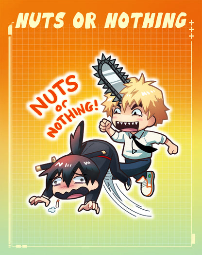 Chainsaw Nuts or Nothing Charm