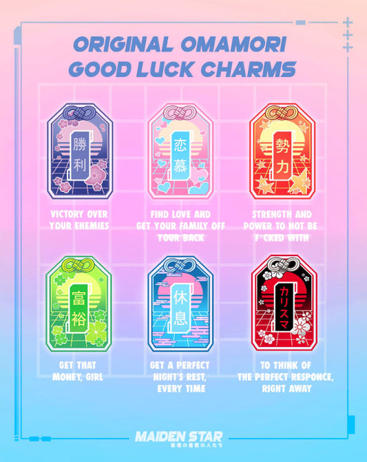 Retro Anime Original Omamori Luck Charms