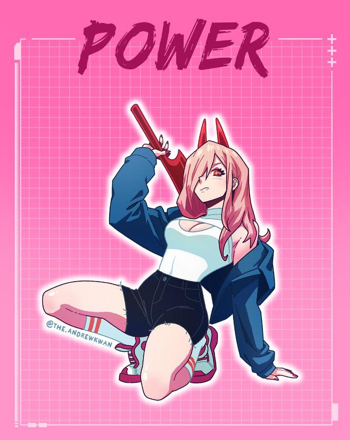 Chainsaw Power Sticker