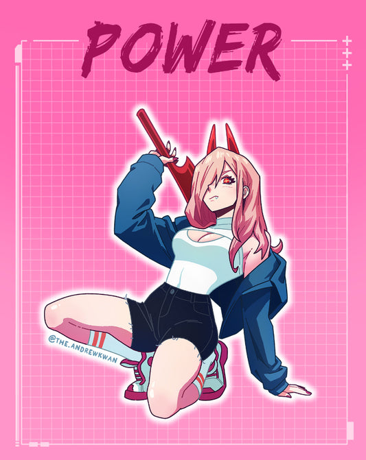 Chainsaw Power Sticker