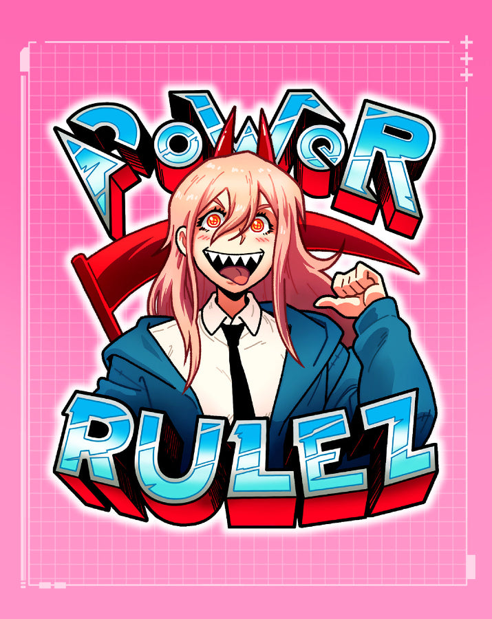 Chainsaw Power Rulez Sticker