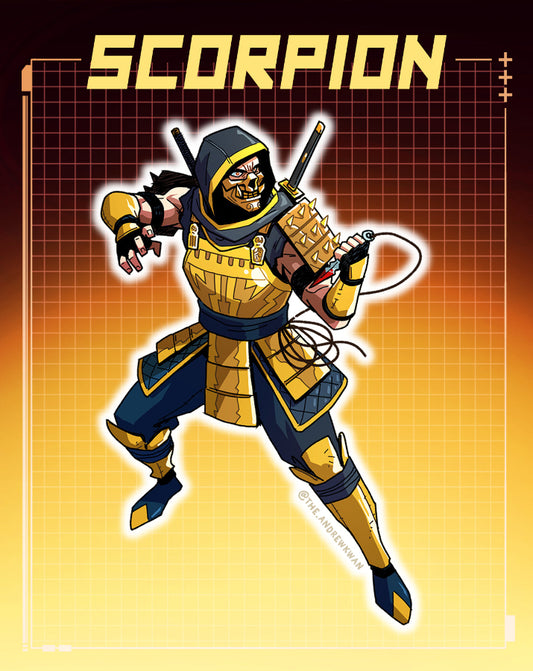 MK Hell Ninja Sticker