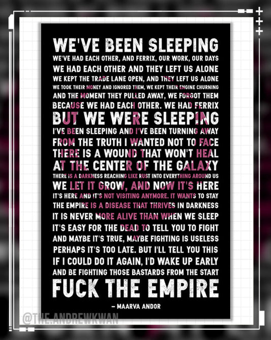 Marrva’s (EXPLICIT) Speech Andor Star Wars Print