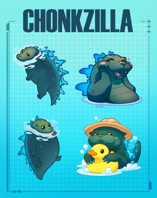 Chonkzilla Stickers